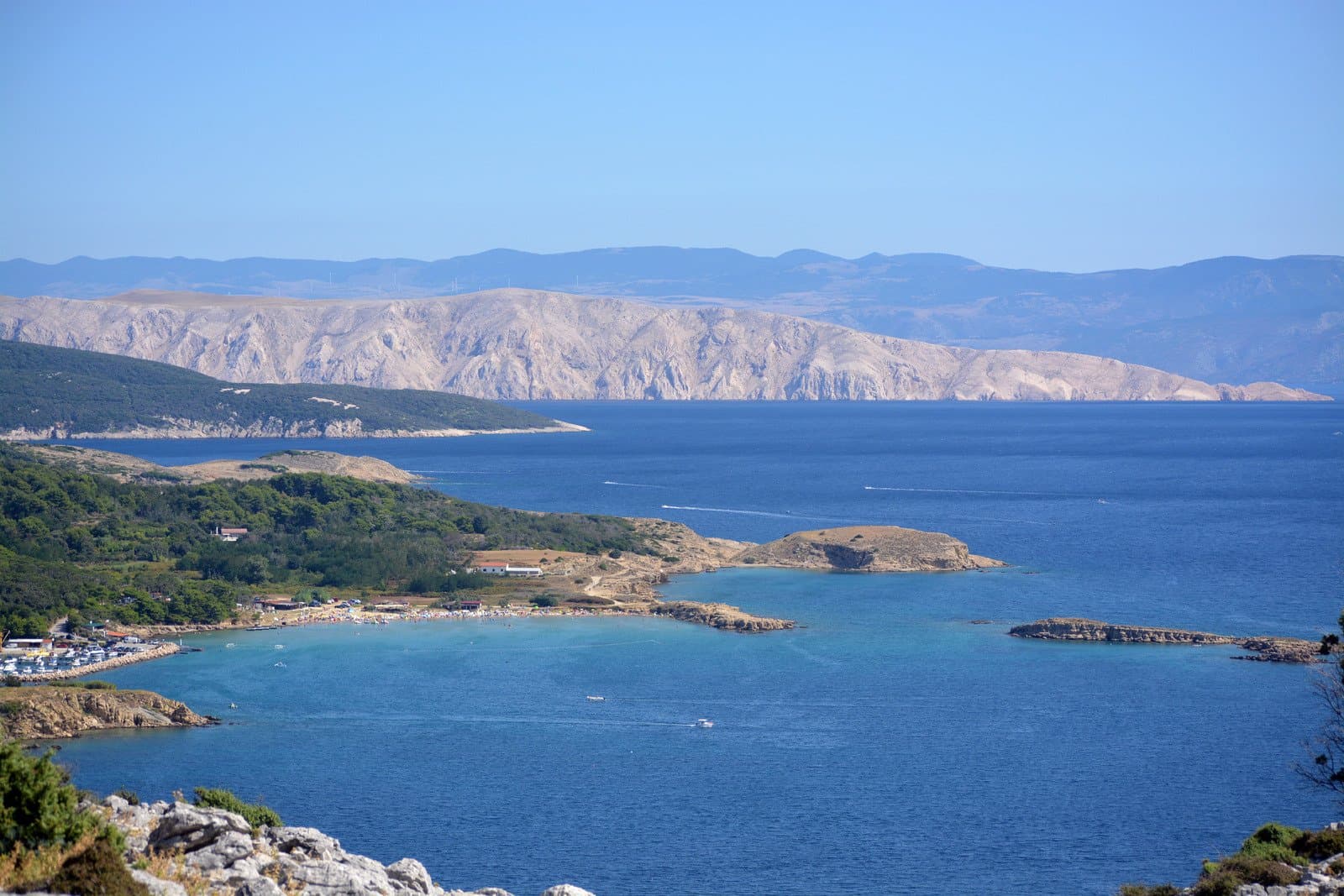 Baška KRK - Rejs na wyspę Rab do miasta Lopar - piaszczysta plaża + wyspy