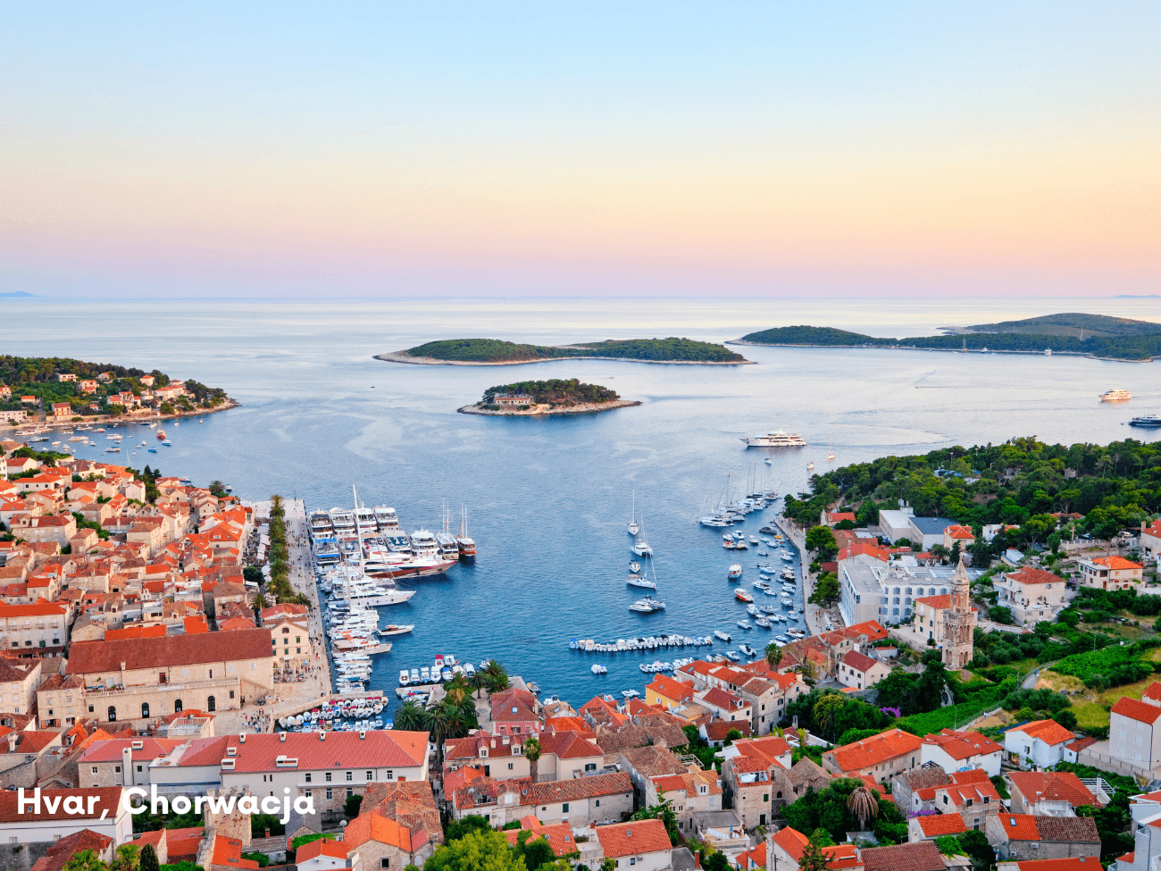 Split lub Trogir: Rejs statkiem Hvar + Wyspy Pakleni z lunchem