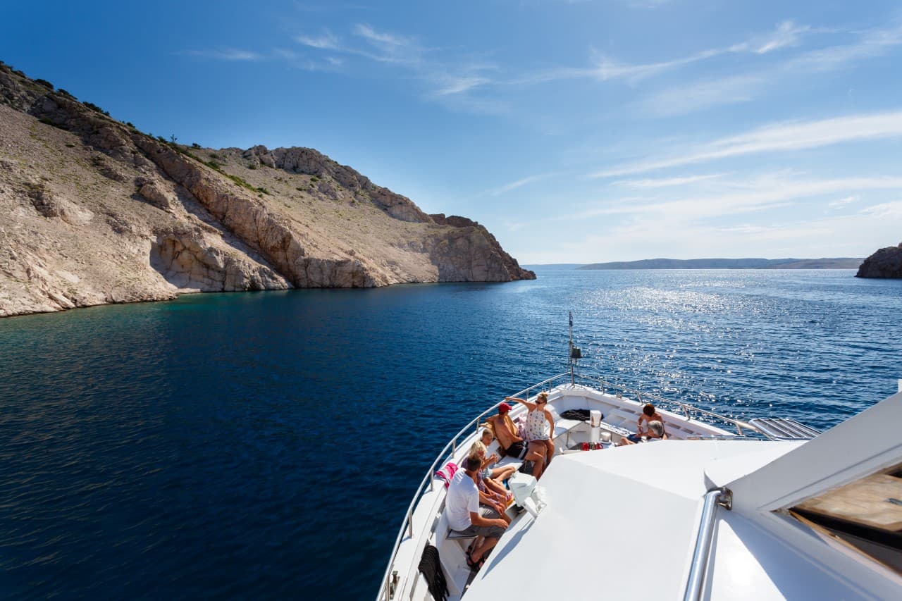 Baška KRK - Rejs statkiem do miasta Rab + Zatoka Zavratnica + wyspy