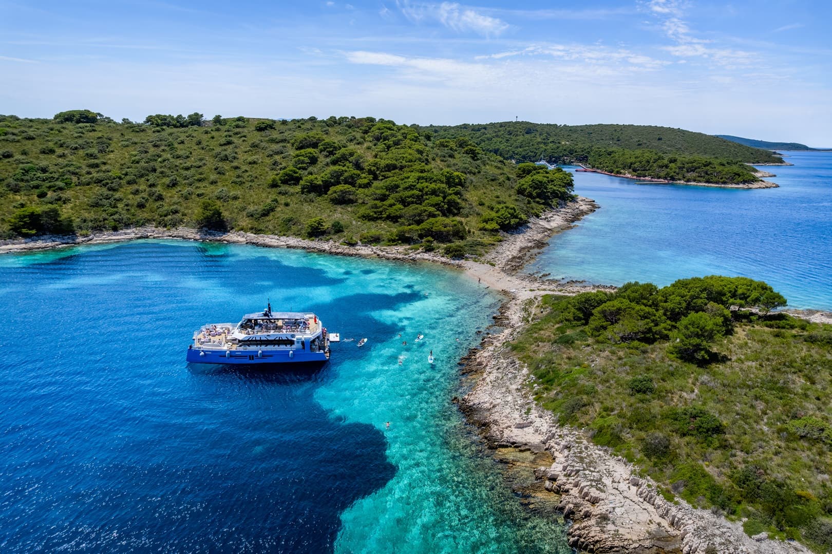 Split: Rejs luksusowym katamaranem na Hvar, Šoltę i Wyspy Pakleni